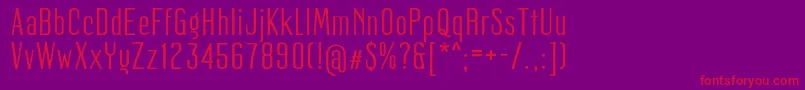 Mager Font – Red Fonts on Purple Background