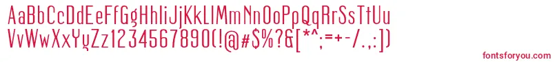 Mager Font – Red Fonts on White Background