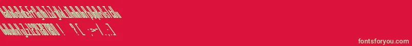 BallbaseMegaultrabackslanted Font – Green Fonts on Red Background