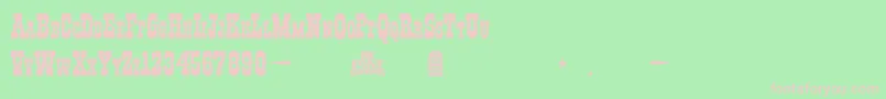 I.F.C.Boothill Font – Pink Fonts on Green Background