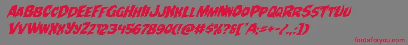 Nightchilderotal Font – Red Fonts on Gray Background