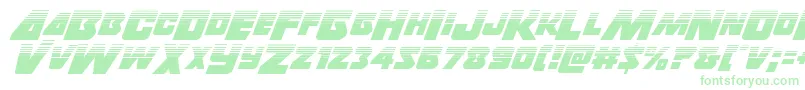 Thunderstrikehalf-Schriftart – Grüne Schriften