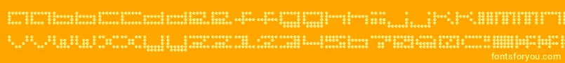 Hydrophonic Font – Yellow Fonts on Orange Background