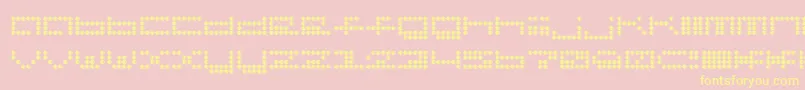 Hydrophonic Font – Yellow Fonts on Pink Background