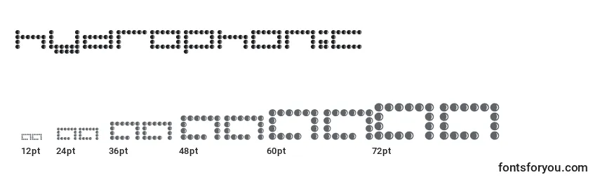 Hydrophonic Font Sizes