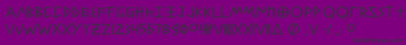 Alfabetix Font – Black Fonts on Purple Background
