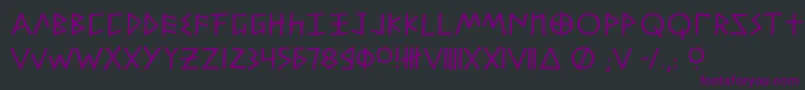 Alfabetix Font – Purple Fonts on Black Background