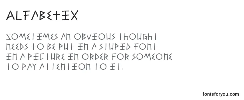 Обзор шрифта Alfabetix