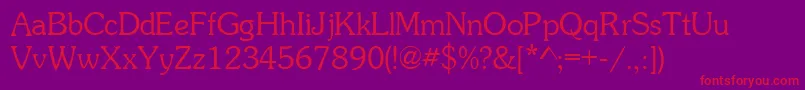 FinessesskRegular Font – Red Fonts on Purple Background