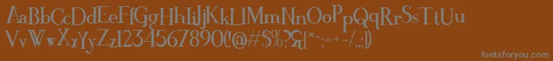 Crackin Font – Gray Fonts on Brown Background