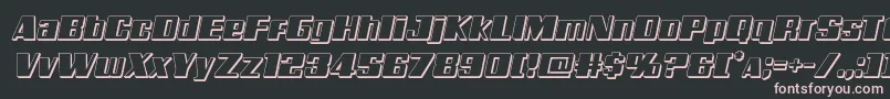 Galacticstorm3Dital Font – Pink Fonts on Black Background