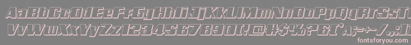 Galacticstorm3Dital Font – Pink Fonts on Gray Background