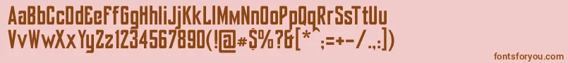 Yorkbailehill Font – Brown Fonts on Pink Background