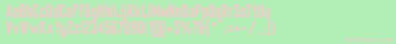 Yorkbailehill Font – Pink Fonts on Green Background