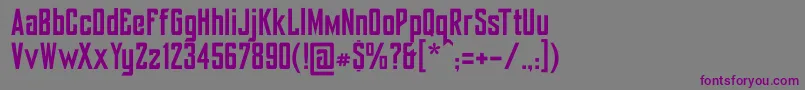 Yorkbailehill Font – Purple Fonts on Gray Background