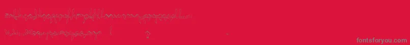 SuberpLight-Schriftart – Graue Schriften auf rotem Hintergrund