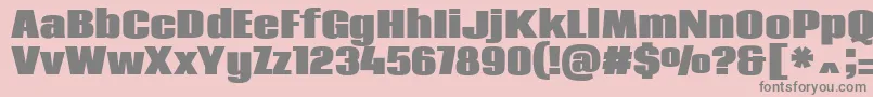 CodaHeavy Font – Gray Fonts on Pink Background