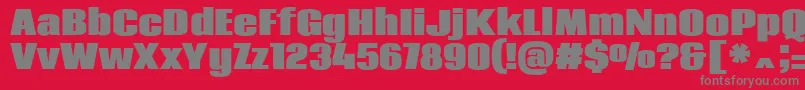 CodaHeavy Font – Gray Fonts on Red Background