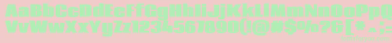 CodaHeavyフォントについての詳細 フォントCodaHeavy – ピンクの背景に緑の文字