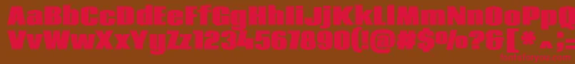 CodaHeavy Font – Red Fonts on Brown Background