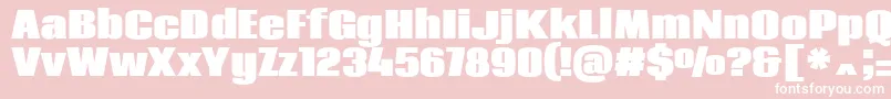 CodaHeavy Font – White Fonts on Pink Background
