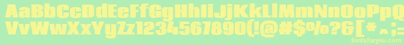 En savoir plus sur la police CodaHeavy Police CodaHeavy – polices jaunes sur fond vert