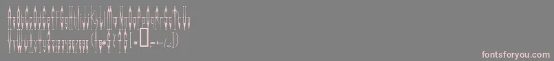 Weitere Informationen zur Evilclow-Schriftart Evilclow-Schriftart – Rosa Schriften auf grauem Hintergrund