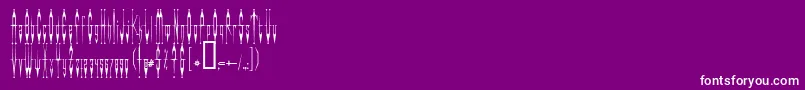 Evilclow Font – White Fonts on Purple Background