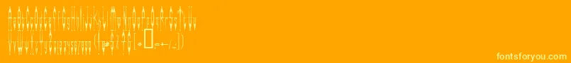 Evilclow Font – Yellow Fonts on Orange Background