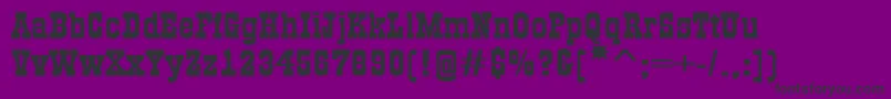 GildiaexpBold-Schriftart – Schwarze Schriften auf violettem Hintergrund