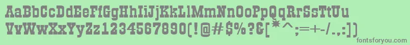 GildiaexpBold Font – Gray Fonts on Green Background