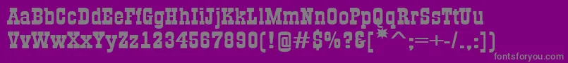 GildiaexpBold Font – Gray Fonts on Purple Background