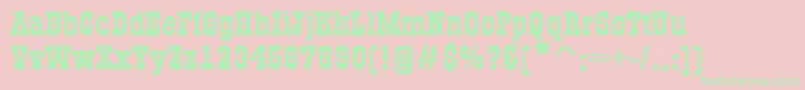 GildiaexpBold Font – Green Fonts on Pink Background