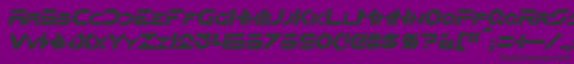 FlynnItalic Font – Black Fonts on Purple Background