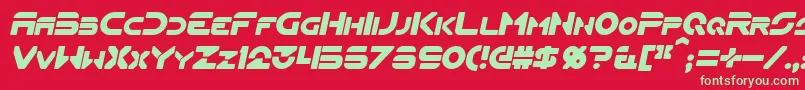 FlynnItalic Font – Green Fonts on Red Background