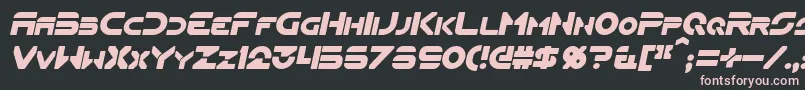 FlynnItalic Font – Pink Fonts on Black Background