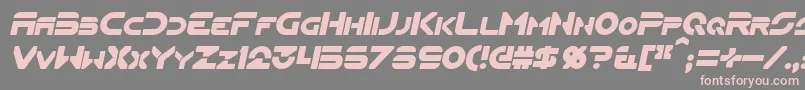 FlynnItalic Font – Pink Fonts on Gray Background