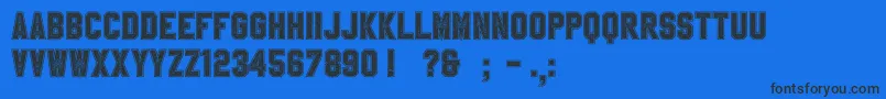 SablonUpCollegeAlt Font – Black Fonts on Blue Background