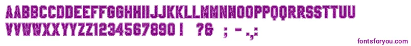 SablonUpCollegeAlt Font – Purple Fonts on White Background