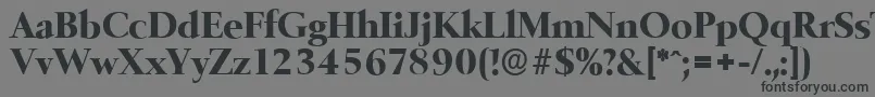 BelfastserialXboldRegular-Schriftart – Schwarze Schriften auf grauem Hintergrund