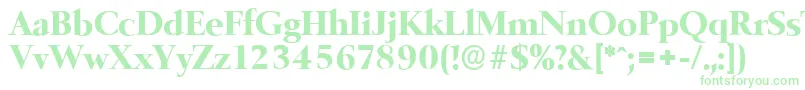 BelfastserialXboldRegular Font – Green Fonts on White Background