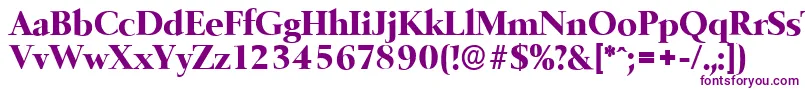 BelfastserialXboldRegular Font – Purple Fonts on White Background