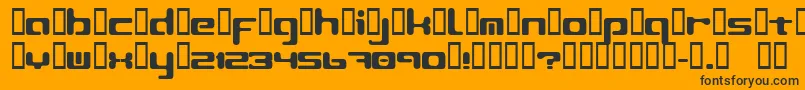 LeftoversIi2 Font – Black Fonts on Orange Background
