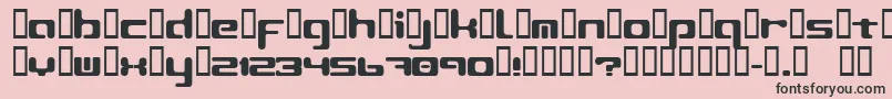 More about LeftoversIi2 Font LeftoversIi2 Font – Black Fonts on Pink Background