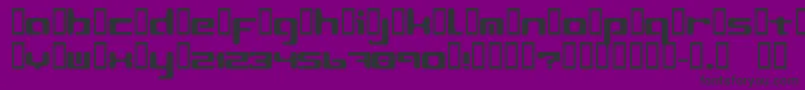 フォントLeftoversIi2 – 紫の背景に黒い文字