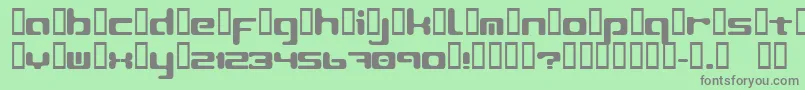 Шрифт LeftoversIi2 – серые шрифты на зелёном фоне