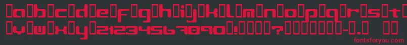 LeftoversIi2 Font – Red Fonts on Black Background