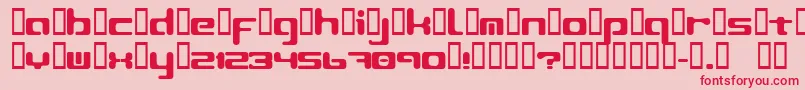 LeftoversIi2 Font – Red Fonts on Pink Background