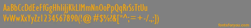 Más sobre la fuente GillSansMtCondensed fuente GillSansMtCondensed – Fuentes Naranjas Sobre Fondo Gris