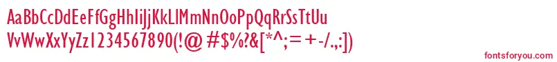 GillSansMtCondensed Font – Red Fonts